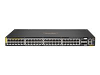 HPE Aruba CX 6300M - Switch - Kun horisontal overflatemontering - L3 - Styrt - 48 x 10/100/1000 (PoE+) + 4 x 50 Gigabit Ethernet SFP56 - bakside til front-luftflyt - rackmonterbar - PoE+ - TAA-samsvar S0G02A#ABB