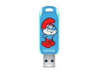 SanDisk Smurfs - Papa Smurf Edition USB-flashstasjon - 128 GB - USB 3.2 Gen 1 SDCZIS-128G-G46