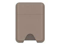 OtterBox Symmetry Series - Lomme for kredittkort - MagSafe-samsvar - kaktuslær, polyuretan - gray comfort (beige) 77-98732