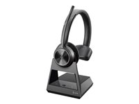 Poly Savi 7310-M Office - Savi 7300 series - hodesett - on-ear - DECT - trådløs - svart - Certified for Microsoft Teams 8D3K7AA#ABB