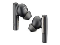 Poly Voyager Free 60 UC M - True wireless-hodetelefoner med mikrofon - i øret - Bluetooth - aktiv støydemping - karbon sort - Certified for Microsoft Teams 7Y8L8AA