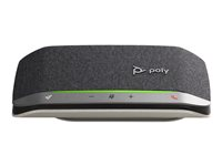 Poly Sync 20+ - Smart høyttalertelefon - Bluetooth - kablet, trådløs - USB-A - sølv, svart - Certified for Microsoft Teams, Zoom Certified 772C6AA