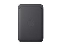 Apple - Lomme for mobiltelefon / kredittkort - MagSafe-samsvar - mikrotvill, FineWoven - svart MA6W4ZM/A