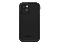 OtterBox FRE - Beskyttende vanntett eske for mobiltelefon - MagSafe-samsvar - 50 % resirkulert plast, 25 % havbasert resirkulert plast - svart - for Apple iPhone 15 Pro 77-93405