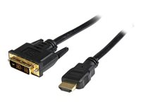 StarTech.com 1m HDMI to DVID Cable M/M - Adapterkabel - HDMI hann til DVI-D hann - 1 m - skjermet - svart HDDVIMM1M