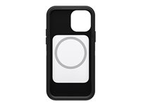 OtterBox Defender Series XT with MagSafe - Baksidedeksel for mobiltelefon - polykarbonat, syntetisk gummi - svart - for Apple iPhone 12, 12 Pro 77-80946