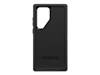 OtterBox Defender Series - Beskyttelsesboks for mobiltelefon - robust - polykarbonat, syntetisk gummi - svart - for Samsung Galaxy S23 Ultra 77-91058