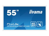 iiyama ProLite TF5539UHSC-W1AG - 55" Diagonalklasse LED-bakgrunnsbelyst LCD-skjerm - interaktiv digital skilting - med pekeskjerm (multiberørings) - 4K UHD (2160p) 3840 x 2160 - hvit, matt TF5539UHSC-W1AG