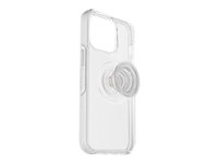 OtterBox Otter + Pop Symmetry Series Clear - Baksidedeksel for mobiltelefon - polykarbonat, syntetisk gummi - klar pop - for Apple iPhone 13 Pro 77-84527
