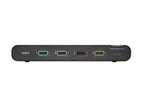 Belkin Universal Secure Single-Head - KVM / lydsvitsj - 4 x KVM/lyd - 1 lokalbruker - stasjonær F1DN104KVM-UN-4