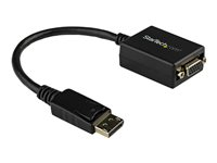 StarTech.com DisplayPort To VGA Video Adapter Converter - Active - 1080p - DP to VGA Converter (DP2VGA2) - Displayadapter - DisplayPort (hann) til HD-15 (VGA) (hunn) - 27.94 cm - låst - svart - for P/N: DK30C2DAGPD, MST14DP123DP, TB32DP14, TB3CDK2DP, TB3CDK2DPUE, TB3DK2DPM2, TB3DKM2DPL DP2VGA2