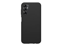 OtterBox React Series - Baksidedeksel for mobiltelefon - antimikrobielt - termoplastisk elastomer (TPE), polykarbonat - svart - for Samsung Galaxy A14 5G 77-91430