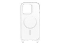 OtterBox React Series - Baksidedeksel for mobiltelefon - halskjede - MagSafe-samsvar - stjernestøv (klart glitter) - for Apple iPhone 14 Pro 77-92293