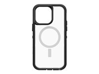 OtterBox Defender Series XT - ProPack Packaging - baksidedeksel for mobiltelefon - robust - MagSafe-samsvar - polykarbonat, syntetisk gummi, 50 % resirkulert plast - svart krystall - for Apple iPhone 14 Pro Max 77-90157