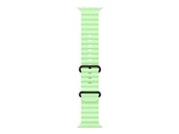 Apple - Bånd for smart armbåndsur - 49 mm, svart titanfinish - 130 - 200 mm - neongrønt - for Watch Hermès Series 9, SE 3, Series 10, Series 11, Series 8, Series 9, Ultra 2, Ultra 3 MGCL4ZM/A