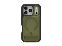 ZAGG Rainier Snap - Baksidedeksel for mobiltelefon - robust - stativ + kamerakontrollknapp - MagSafe-samsvar - grafen - sjøtang - for Apple iPhone 17 Pro 702320847