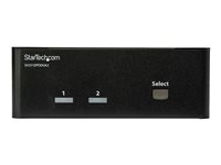 StarTech.com 2-Port DisplayPort KVM Switch - Dual-Monitor - 4K 60 - with Audio & USB Peripheral Support - DP 1.2 - USB Hub (SV231DPDDUA2) - KVM / lyd / USB-svitsj - 2 x KVM/lyd/USB - 1 lokalbruker - stasjonær - AC 120/230 V / DC 12 V - for P/N: SVA12M2NEUA, SVA12M5NA SV231DPDDUA2