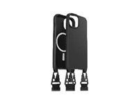 OtterBox React Series - Baksidedeksel for mobiltelefon - halskjede - MagSafe-samsvar - svart - for Apple iPhone 15 Pro Max 77-93588