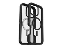 OtterBox Defender Series XT - Baksidedeksel for mobiltelefon - robust - MagSafe-samsvar - plastikk - mørk side (klar / svart) - for Apple iPhone 16 Pro Max 77-96124
