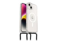 OtterBox React Series - Baksidedeksel for mobiltelefon - halskjede - MagSafe-samsvar - plastikk - stjernestøv - for Apple iPhone 14 Plus 77-92290