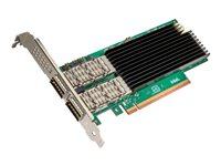 Intel Ethernet Network Adapter E830-CQDA2 - Nettverksadapter - PCIe 5.0 x8 - 10Gb Ethernet / 25Gb Ethernet / 40Gb Ethernet / 50Gb Ethernet / 100Gb Ethernet QSFP28 x 1 + 200 Gigabit QSFP56 x 1 (en pakke 5) E830CQDA2M
