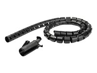 StarTech.com 1.5m (4.9ft) Cable Management Sleeve - Spiral - 1.8" (45mm) Diameter - W/ Cable Loading Tool (CMSCOILED3) - Kabelmuffesett - svart - 1.5 m CMSCOILED3