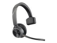 Poly Voyager 4310 - Voyager 4300 UC series - hodesett - on-ear - Bluetooth - trådløs, kablet - svart - Zoom Certified 76U48AA