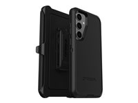 OtterBox Defender Series - Baksidedeksel for mobiltelefon - robust - polykarbonat, termoplastisk elastomer (TPE) - svart - for Samsung Galaxy S24+ 77-94487